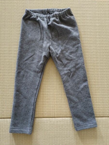 フリースレギンス（10分丈）DARK GRAY,100cmユニクロ