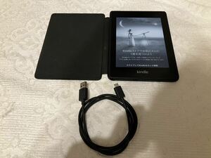 中古　美品　Amazon Kindle Paperwhite アマゾン キンドル　ペーパーホワイト　ブラック 第10世代　8GB 広告あり　電子書籍　ケース付