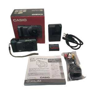 CASIO カシオ EXILIM HS EX-ZR100 コンパクトデジタルカメラ チルト式液晶 通電及び液晶確認済 難あり