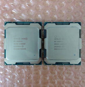 ◆◇送料無料◇◆動作確認済◆Xeon E5-2690V4（インテル Xeon プロセッサー E5-2690V4）FCLGA2011-3 2個セット◆領収書発行可能◆ T058