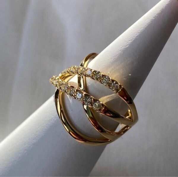 k18 ゴールド・ダイヤモンド リング 指輪