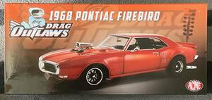 ACME 1:18 1968 ポンティアック ファイアーバード Pontiac Firebird Drag Outlaw - Custom Metallic Orange