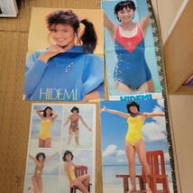 石川秀美　水着ポスター　切り抜き　昭和アイドル_画像1