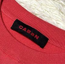 CABaN キャバン ニット セーター 長袖 カシミヤ混 綿 メンズ クルーネック プルオーバー ピンク M_画像3