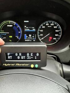 ハイブリッドモニター 5LA-GG3W アウトランダーPHEV OBD2分岐ケーブル2種類付