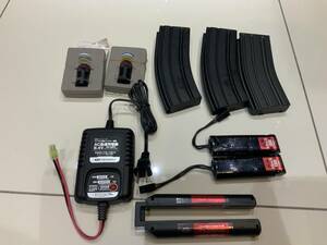  round battery battery charger m4 magazine deceleration adaptor 