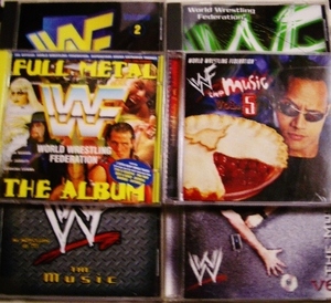 プロレス 入場曲 テーマ曲 WWE(WWF) The Music FULL METAL,Vol.2.3.4.5.6 6種７枚セット