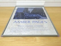 希少 80年代 ビンテージ 佐々木悟郎 AMBER PAGES イラストレーター 旧車 パブミラー 鏡 ガレージ インテリア レトロ 昭和 当時物_画像5