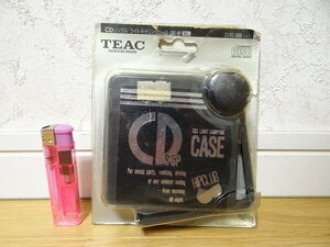 新品 90年代 ビンテージ 日本製 TEAC CDシングル ライトキャリングケース CDS-6P コンパクトディスク レトロ 当時物