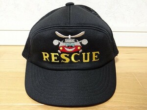 希少 ビンテージ 日本製 自衛隊 RESCUE レスキュー隊 キャップ 帽子 Mサイズ レトロ 当時物