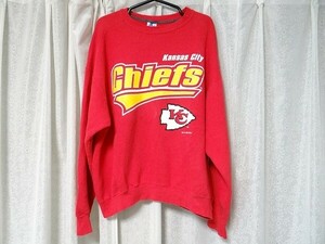 希少 90年代 ビンテージ USA製 1995年 STARTER スターター カンザスシティ Chiefs チーフス アメフト NFL トレーナー L レトロ 当時物