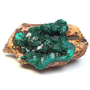 〔D373-3〕ダイオプテーズ（翠銅鉱）コンゴ産 Dioptase 鉱物【メール便不可】