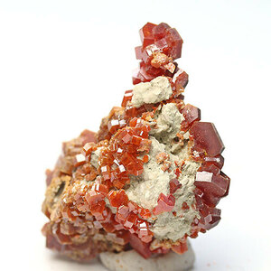 〔D375-9〕高品質 バナジナイト(褐鉛鉱) モロッコ産 Vanadinite 鉱物原石【メール便不可】