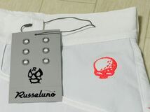 新品★Russeluno ラッセルノ ルチャ サイドネオンカラーロゴ 吸汗速乾 ストレッチパンツ★春夏★ホワイト★サイズ4(w78)★送料185円_画像5