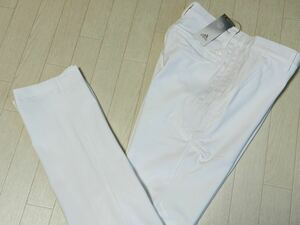  new goods * Adidas Golf WARPKNITs Lee stripe s. sweat speed . stretch cargo pants * spring summer * white *w79* postage 185 jpy 