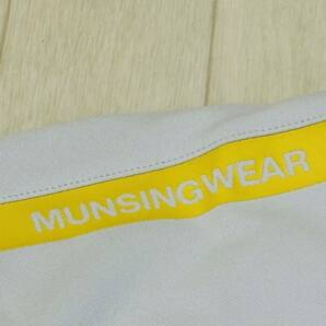 新品★マンシングウェア Munsingwear ゴルフウェア KEEP CLEAN 吸汗速乾 半袖モックネックシャツ★グレー★サイズ3L★送料185円の画像3