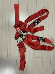 Z.S.S. Racing Harness 4 -point type seat belt red 