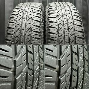 美品★wedsホイール&225/65R17 ヨコハマ GEOLANDAR A/T G015 4本 №B240501-B3 ハリアー RAV4 レクサスNX エクストレイル等/114.3*ブラックの画像8