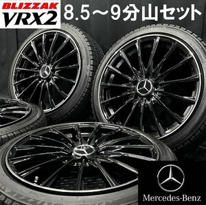 深溝★ブリヂストン VRX2 225/40R18&ベンツ用ホイール 4本 №240523-S2 Aクラス Bクラス CLA/純正スタッドレス*W176 W246 C117 X117*A45AMG