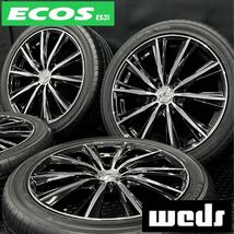 ヨコハマ ECOS ES31 215/45R17&weds LEONIS WX 4本 №240510-S3 7J +47 5H 114.3 ノア ヴォクシー アイシス セレナ/17インチホイールセット_画像1