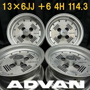 [В то время] Advan A3C 13-дюймовый 6JJ +6 4H 114,3 4 штуки №B240502-B3 AE86 TRENO LEVIN*HAKOSUKA SANITRA Старый автомобиль/набор для мусорного колеса