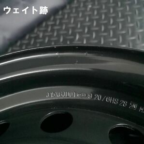 新車外し★200系ハイエース純正 15インチホイール 4本 №B240509-S3 15×6J +35 6H 139.7 レジアス/トヨタ*スチール*セット*1台分の画像9