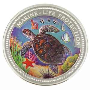 中古A/美品 貨幣 パラオ 20ドル 銀貨 海洋生物シリーズ 亀 155.9g 記念硬貨 1998年 コイン 20441663