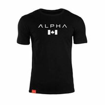 【GYM×Training】ALPHA Tシャツ カナダ BW M/筋トレ/sports/wear/shark/BCAA/アンダー/ボディビル/ダンベル/ゴールド/アーマー/ジム/服_画像1