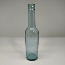 キッコーマン 空ビン 360ml ガラス瓶 昭和レトロ アンティーク 展示用に ガラス瓶 洗浄清掃済 空き瓶 空瓶 水色_画像9