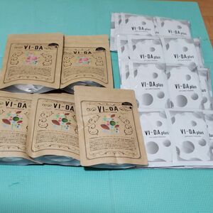 VI-DA(黒糖ほうじ茶風味・ピーチ風味)×5 VI-DAplus1袋5包入り×4