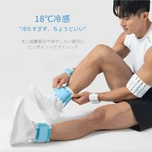 ICE WRAP エコアイスラップ (足首用) 18度 冷感 冷却 冷やす クールダウン アイシング 熱中症 対策 冷感グッズ 冷却パック 快適_画像4