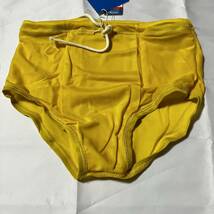 MIZUNO 競泳水着 KM-15 Mサイズ　黄色　旧ロゴ　ヴィンテージ　当時物　日本正規品　競パン ミズノ　メルマン_画像7