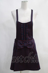 Emily Temple cute / stripe ribbon overall Free navy H-24-03-11-049-ET-OP-NS-ZT252