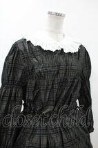 Jane Marple / Memory shadow check shirring dress ブラック H-24-04-25-007-JM-OP-KB-ZT276_画像4