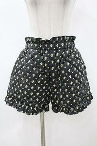 Candy Stripper / TINY ROSE QUILTING SHORTS 2 ブラック H-24-04-09-1043-PU-PA-KB-ZT0504H