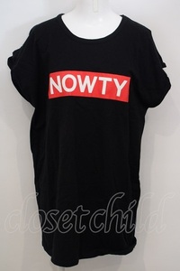 Candy Stripper / NOWTYロゴ Tシャツ 2 ブラック O-24-04-30-2047-PU-TS-IG-OS