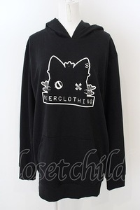 NieR Clothing / 猫耳付きPULLOVER PARKA F ブラック O-24-04-28-014-PU-TO-OW-OS