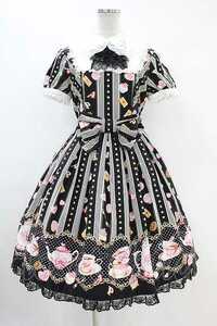 Angelic Pretty / Wonder Partyワンピース Free ブラック H-24-05-09-1019-AP-OP-NS-ZH