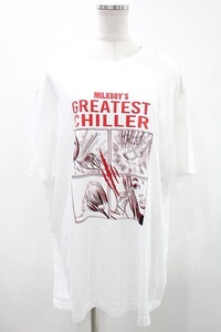 MILKBOY / CHILLER T-SHIRTS 白 H-24-05-06-1052-MB-TO-KB-ZH