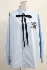 MILKBOY / CLASS shirt blue gray H-24-05-07-028-MB-BL-KB-ZH