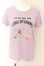 WORLD WIDE LOVE！(Rydia) / CALL UP CANDY Tシャツ 2 ラベンダー O-24-04-30-2053-PU-TO-YM-ZS_画像1