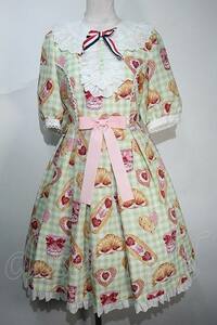 Angelic Pretty /いちごBread Bakerylワンピース グリーン S-24-05-17-059-AP-OP-AS-ZS