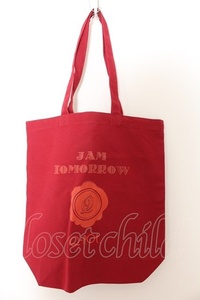 Q-pot. / Jam Tomorrow Collection Novelty tote bag red O-24-05-19-116-QP-BG-IG-OS