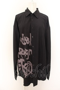 NieR Clothing / LONG BLACK SHIRT【IDEAL】　シャツ ブラック O-24-05-22-028-PU-BL-YM-OS