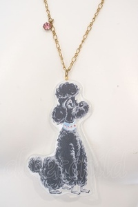 Leur Getter / Black Poodle necklace black × Gold O-24-05-30-1190-LU-AC-OW-OS