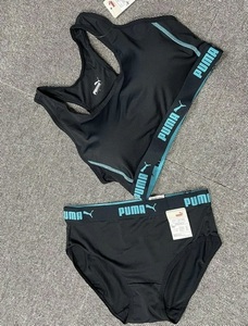 PUMA sports bra shorts set Lsize black 