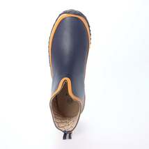 メンズレインブーツ　レインシューズ　長靴　雨靴　天然ゴム素材　新品『20089-nav-270』27.0cm　在庫一掃セール_画像3
