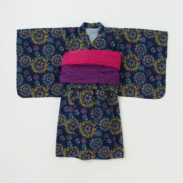新品☆100〜110センチ センスオブワンダー 花火柄浴衣
