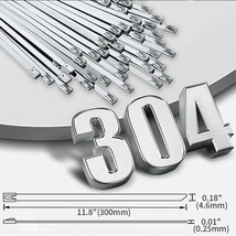 ステンレス タイラップ 結束バンド SUS304 金属バンド インシュロック 4.6 x 300 x 0.25 mm エキマニ バンテージ マスラー 熱対策 高耐久_画像7