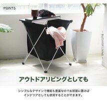 未使用 アウトドアテーブル 折りたたみ 収納 ストッカー付き ゴミ箱 約47×45cm キャンプ ソロキャンプ ゴミ箱 緑 カーキ_画像8